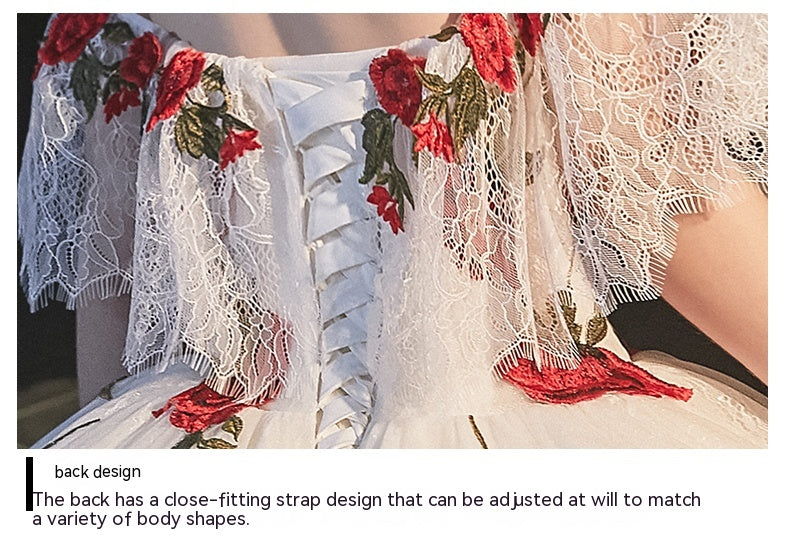 Temperament Bride Bra Trailing Mori Style Wedding Dress