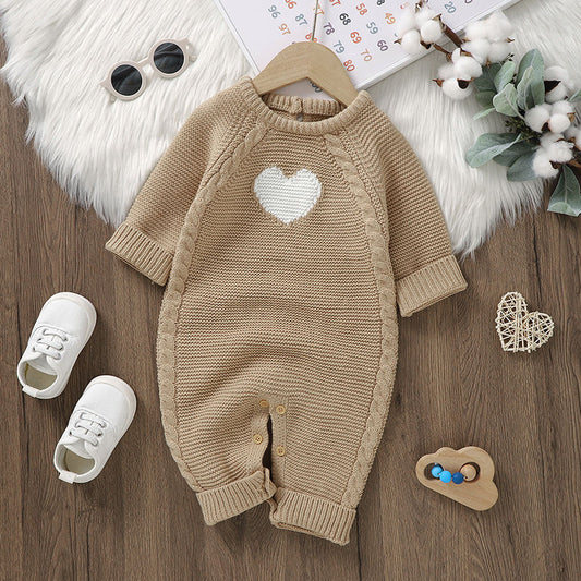 Baby Heart Trendy Casual Jumpsuit Romper