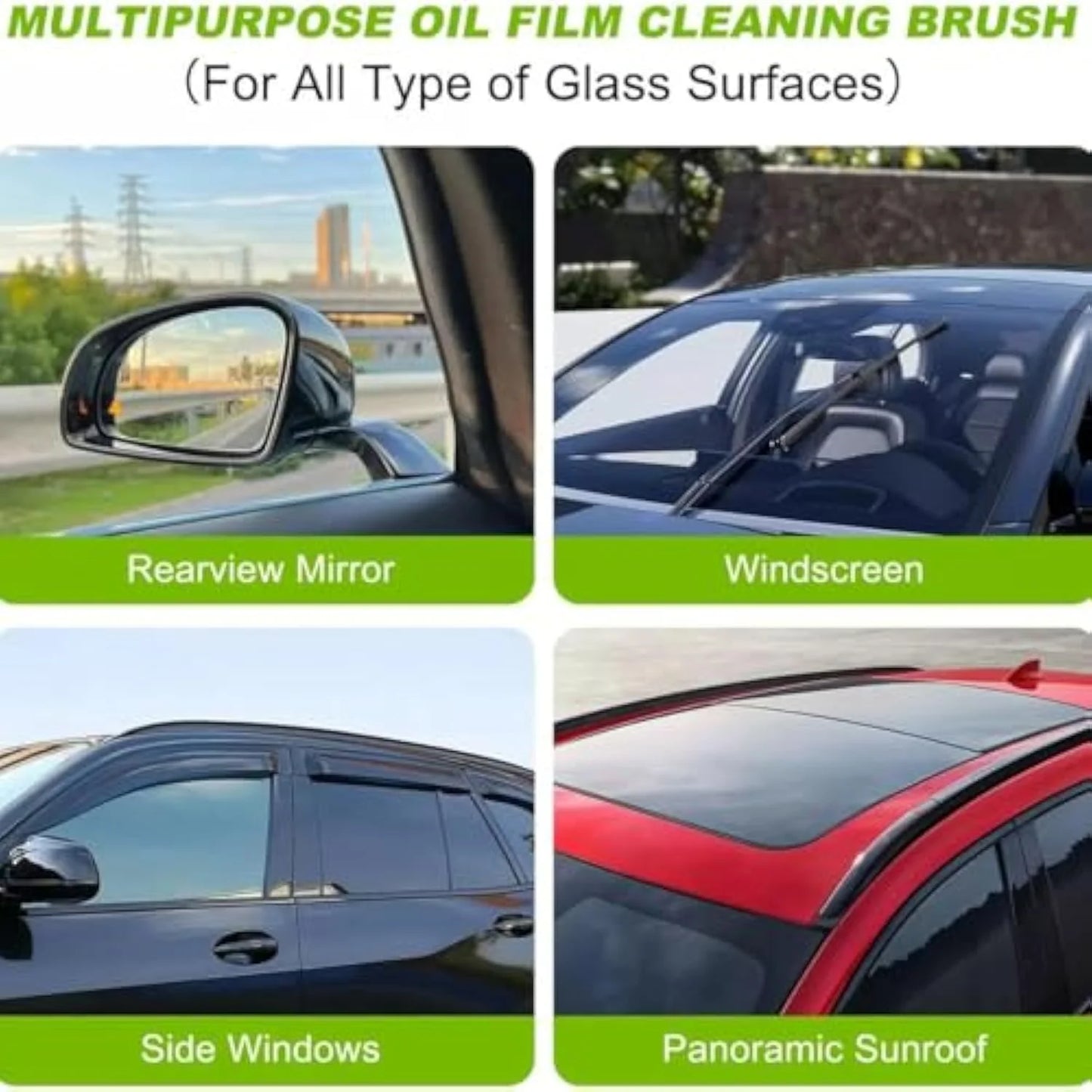 Windshield Cleaner, Dry Shop Glass Cleaner, Dry Window Cleaner, Car Window Cleaning Brush, Automotive Oil Film Cleaning Brush, Universal Glass Cleaner