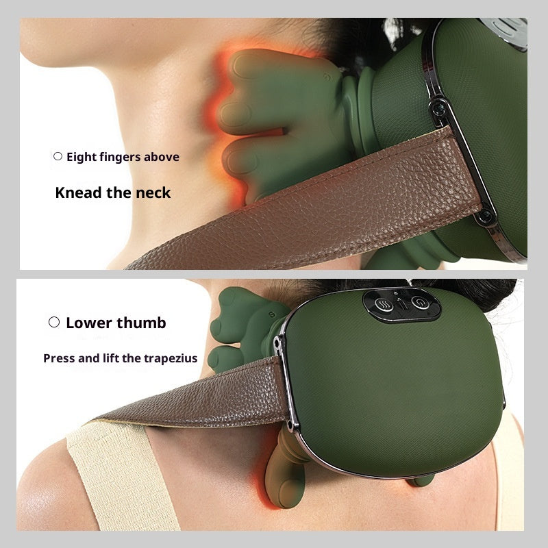 Electric Neck And Shoulder Muscle Massager Wireless Shoulder And Back Kneading Massage Shawl Neck Masajeador Relax Pain Relief