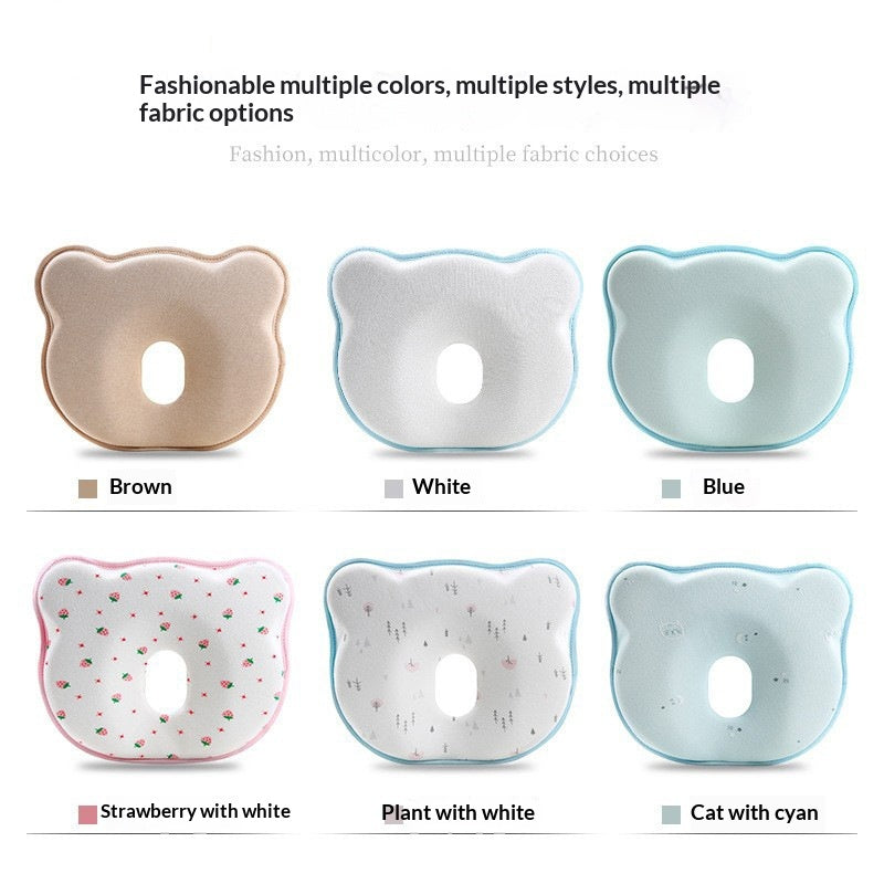 Baby Shaping Pillow Prevent Flat Head Cartoon Cloud Design Pure Cotton Pillow