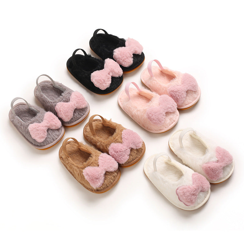 Cute Baby Fur Toddler Shoes Spring And Autumn
