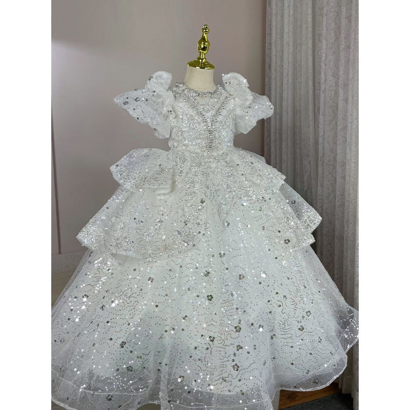 Children's Host Costume For Piano Performance Light Luxury High-end