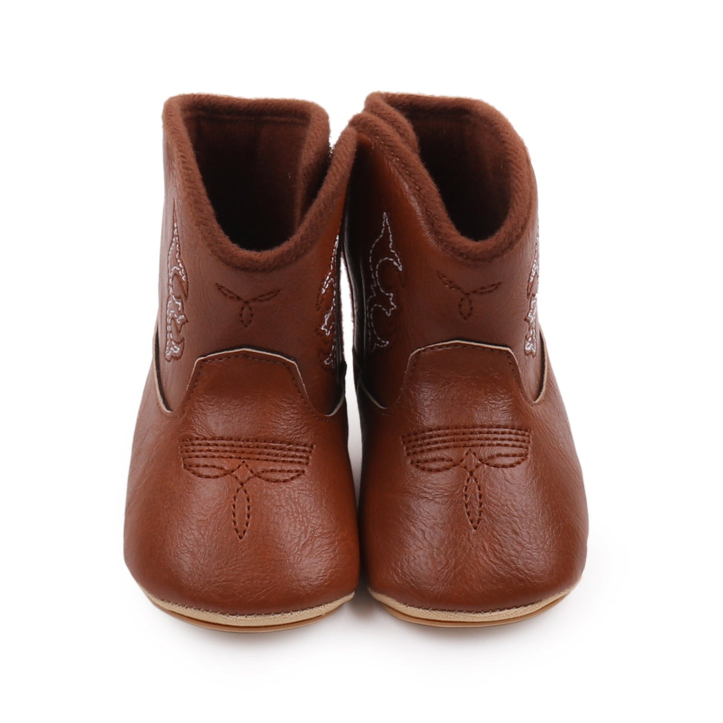 Winter Soft Sole Non Slip Women's Leather Boots And Baby Shoes