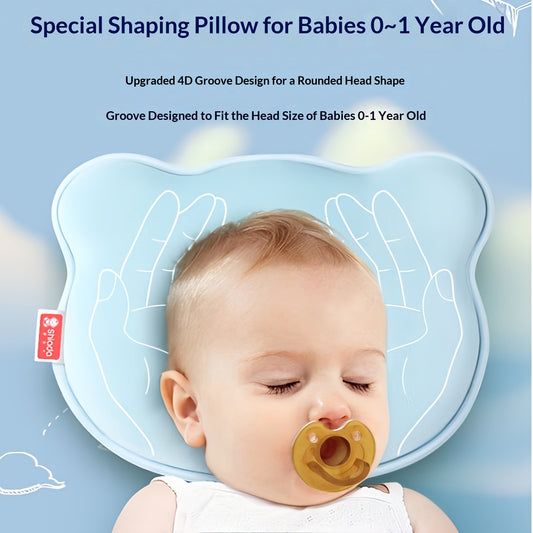 Baby Shaping Pillow Prevent Flat Head Cartoon Cloud Design Pure Cotton Pillow