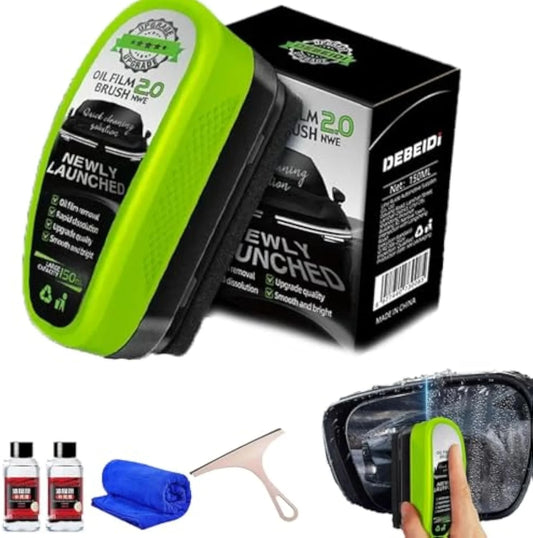 Windshield Cleaner, Dry Shop Glass Cleaner, Dry Window Cleaner, Car Window Cleaning Brush, Automotive Oil Film Cleaning Brush, Universal Glass Cleaner