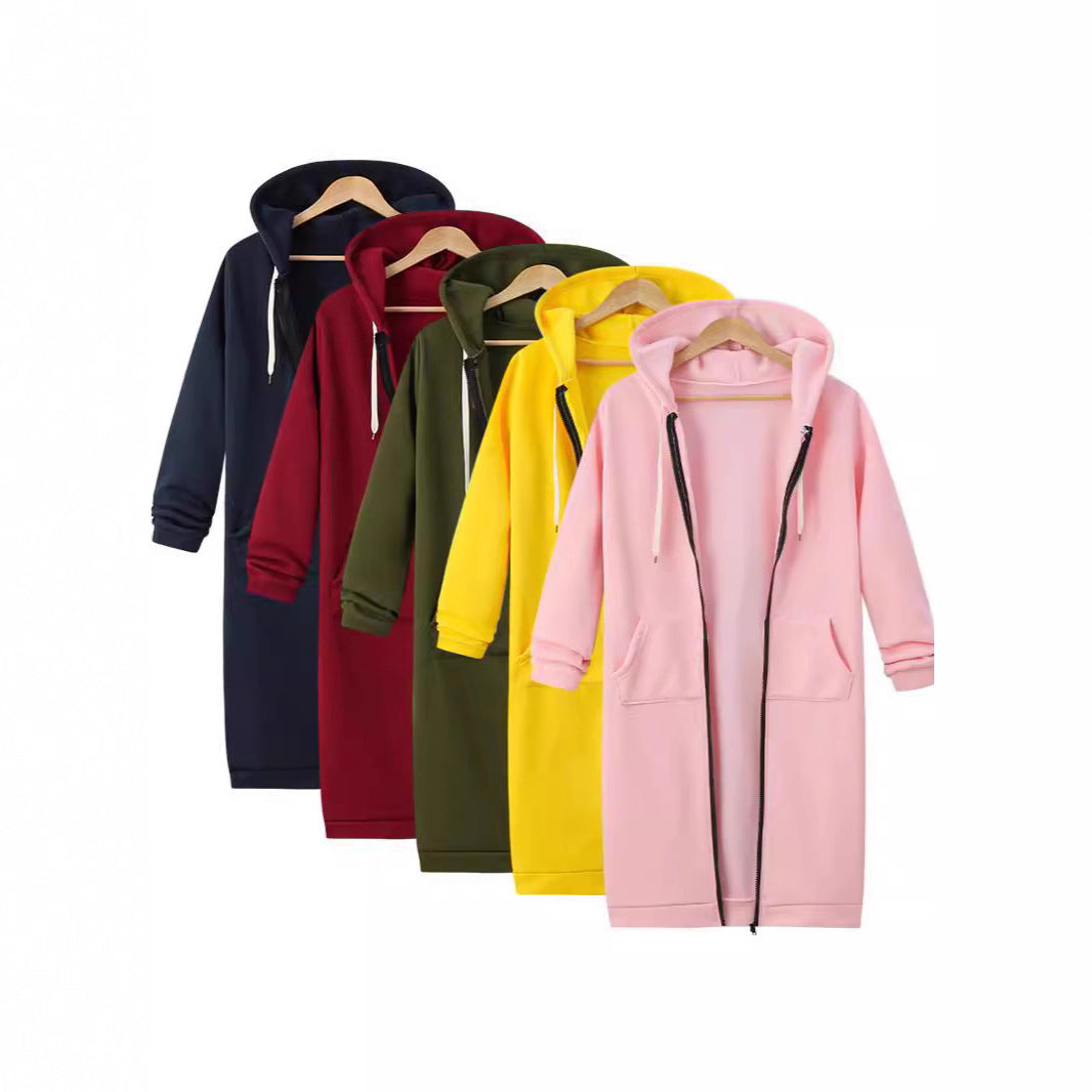 Mid-length American-style Hoodie For Fall And Winter