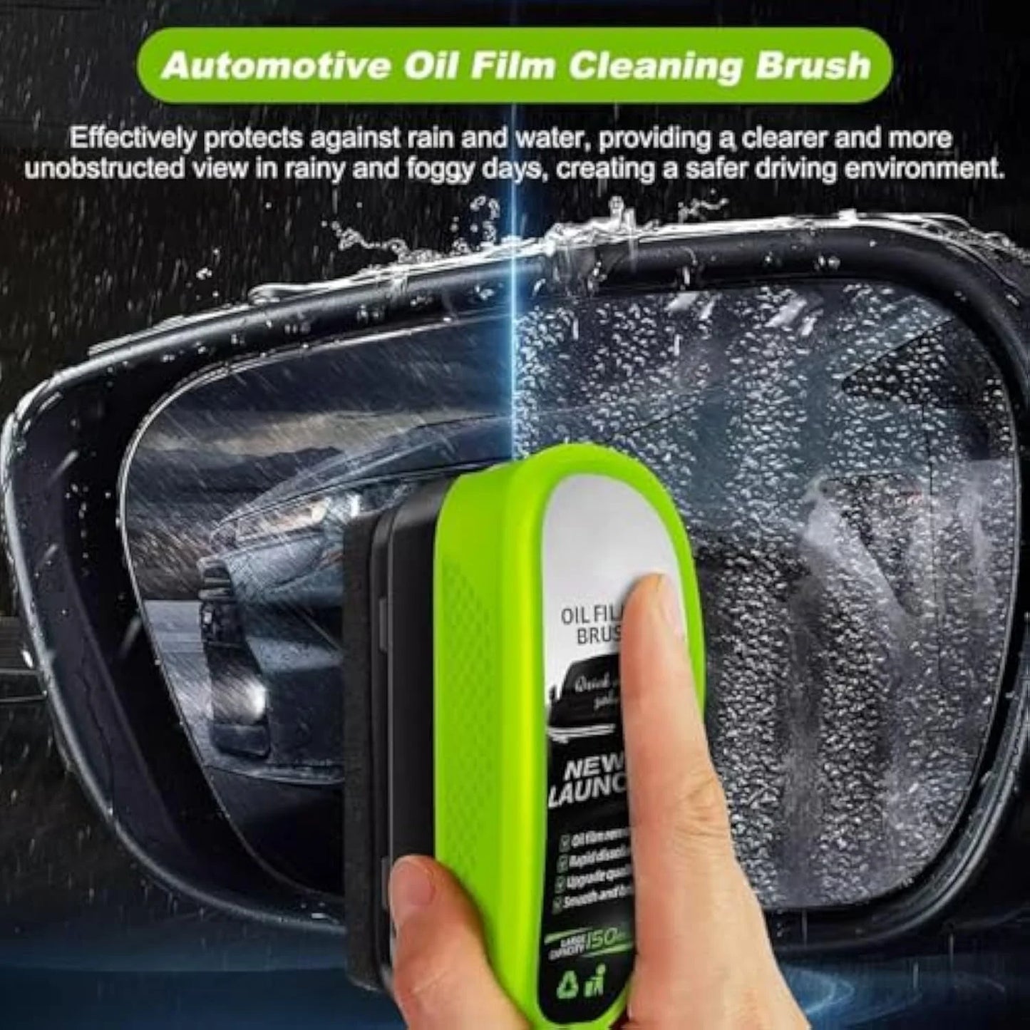 Windshield Cleaner, Dry Shop Glass Cleaner, Dry Window Cleaner, Car Window Cleaning Brush, Automotive Oil Film Cleaning Brush, Universal Glass Cleaner