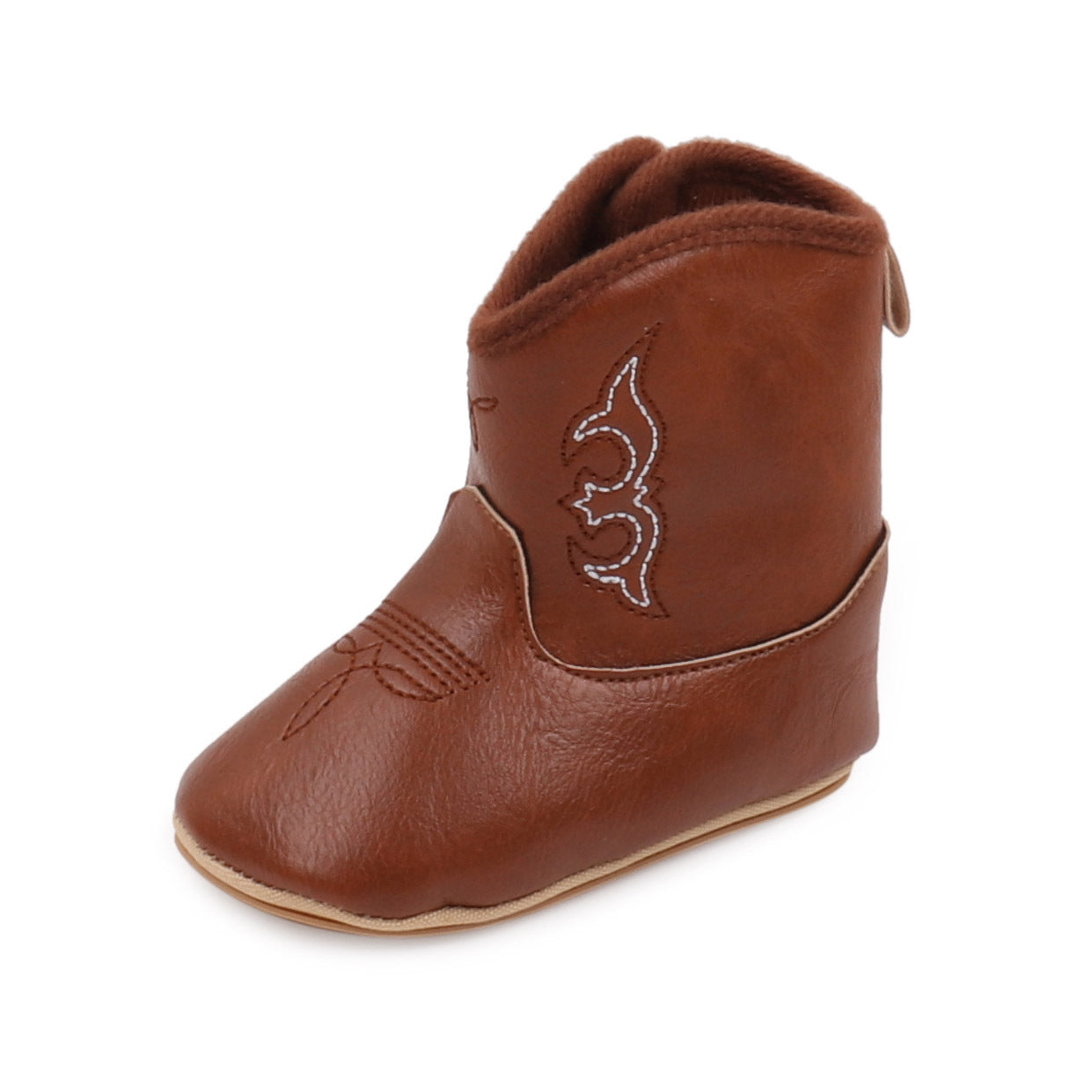 Winter Soft Sole Non Slip Women's Leather Boots And Baby Shoes