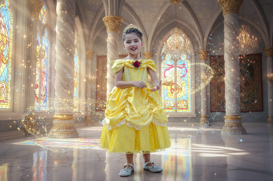 Girls Halloween Costume Princess Dress For Film And TV Cosplay