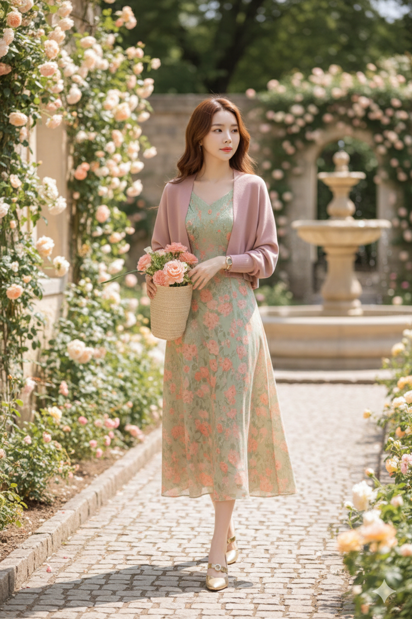 Womens Floral Slip Dress Single Piece