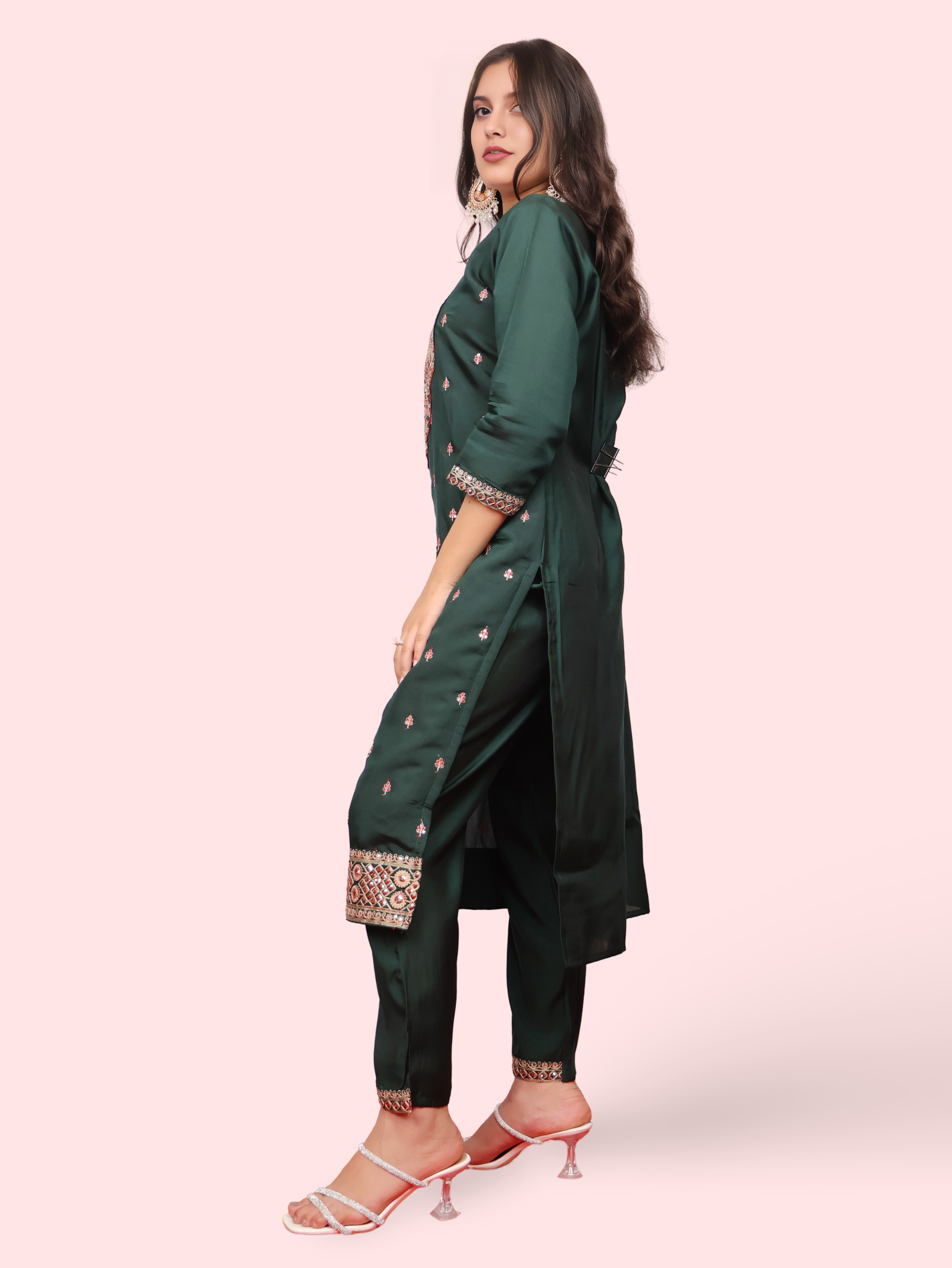 Women's Viscose Kurta-Pant, and Dupatta Set-1