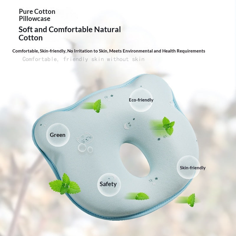 Baby Shaping Pillow Prevent Flat Head Cartoon Cloud Design Pure Cotton Pillow