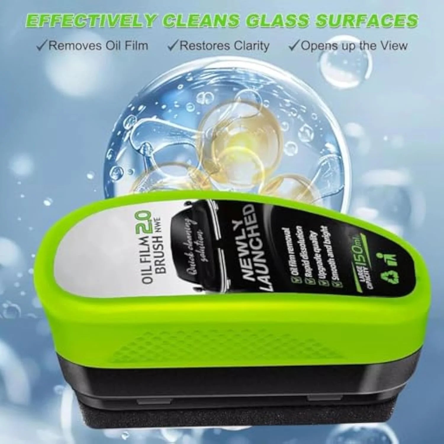 Windshield Cleaner, Dry Shop Glass Cleaner, Dry Window Cleaner, Car Window Cleaning Brush, Automotive Oil Film Cleaning Brush, Universal Glass Cleaner