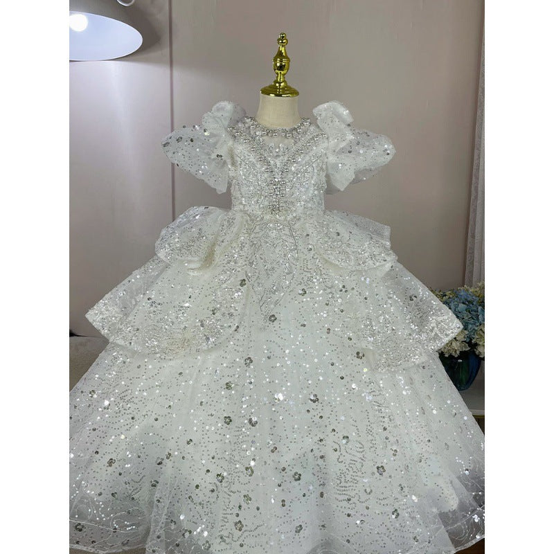 Children's Host Costume For Piano Performance Light Luxury High-end