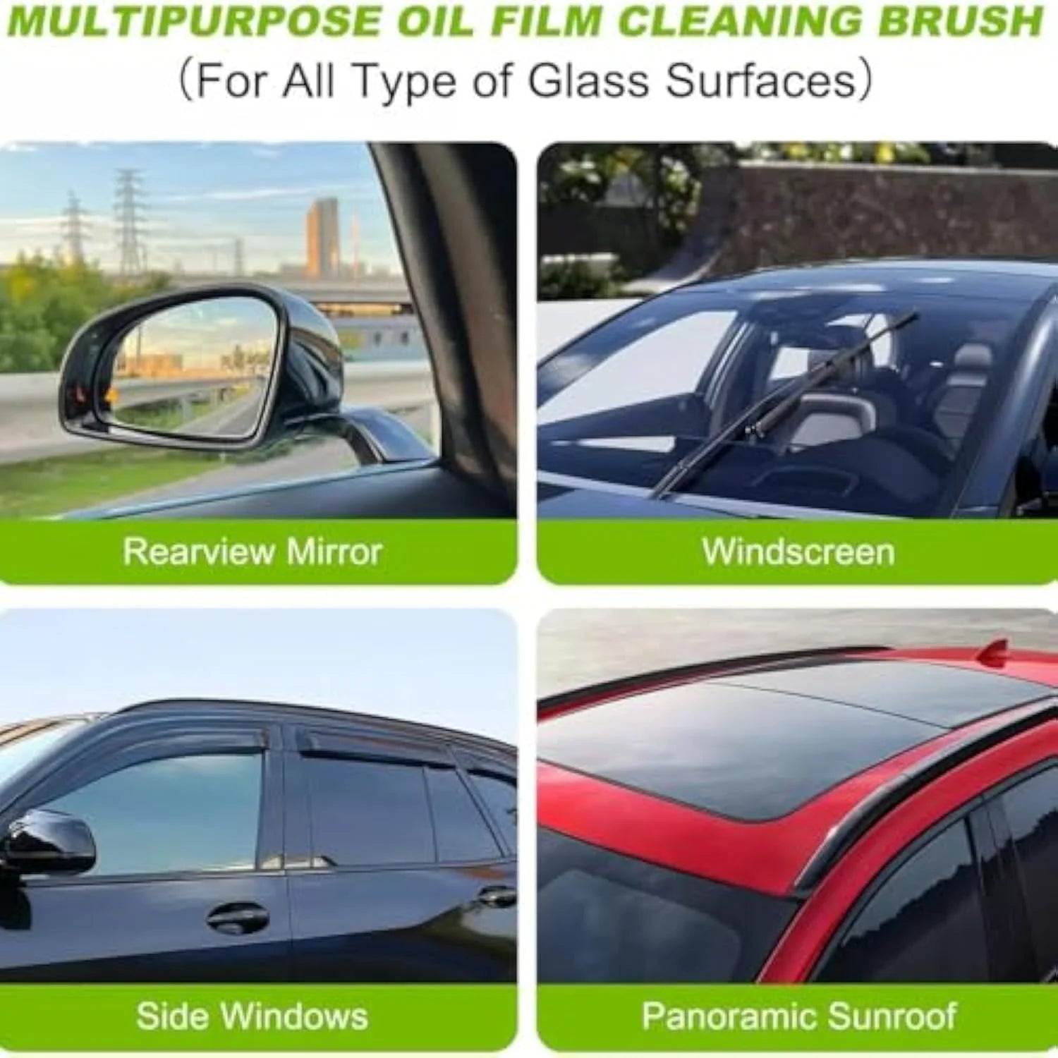 Windshield Cleaner, Dry Shop Glass Cleaner, Dry Window Cleaner, Car Window Cleaning Brush, Automotive Oil Film Cleaning Brush, Universal Glass Cleaner
