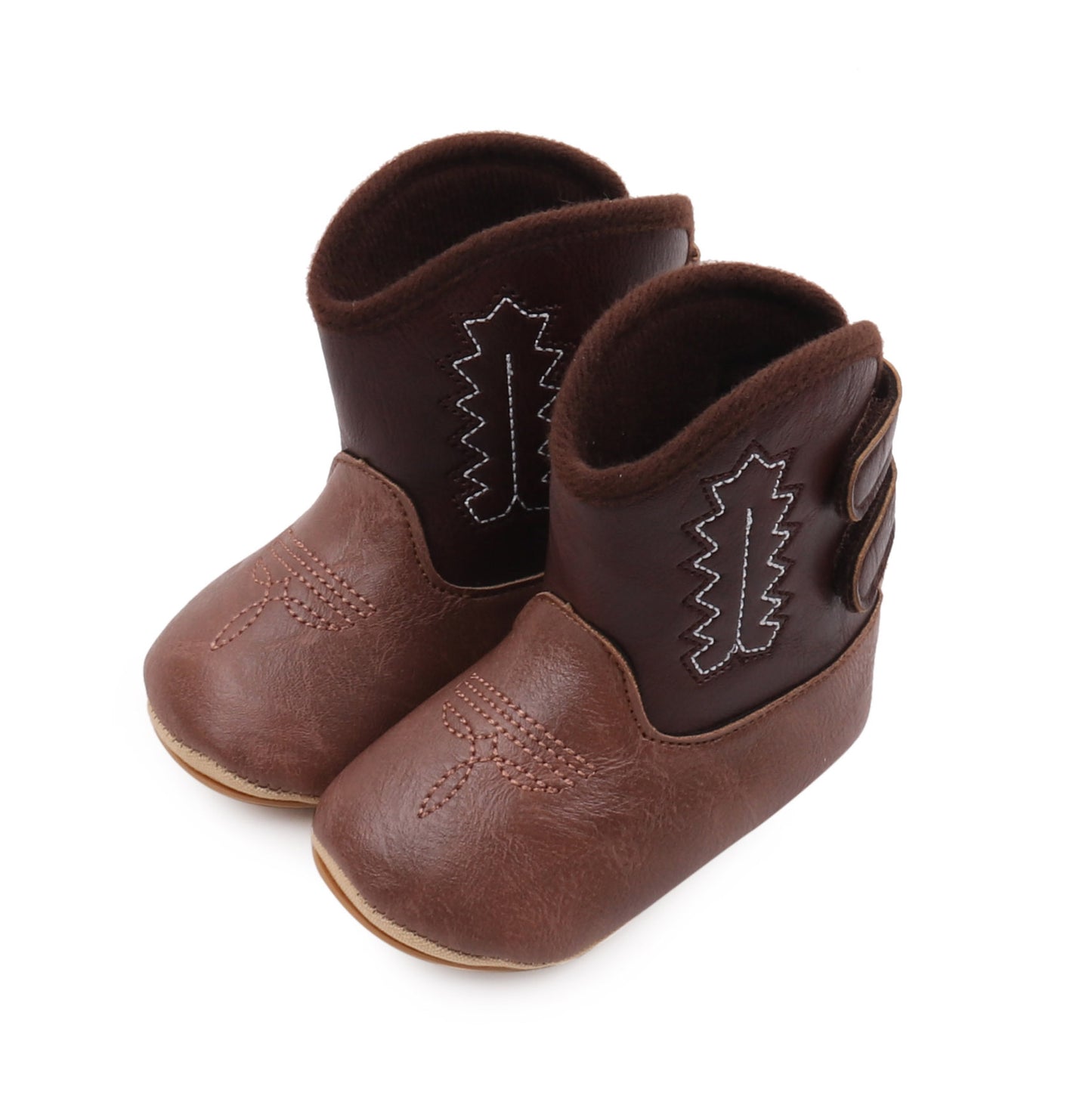 Winter Soft Sole Non Slip Women's Leather Boots And Baby Shoes